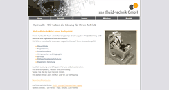 Desktop Screenshot of ms-fluid.de